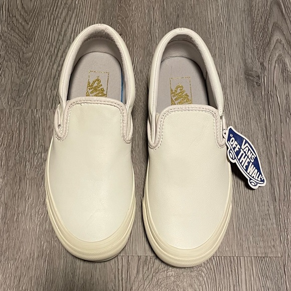 Vans Shoes - Vans x Aritzia leather Classic Slip-On 98 DX - Off White
